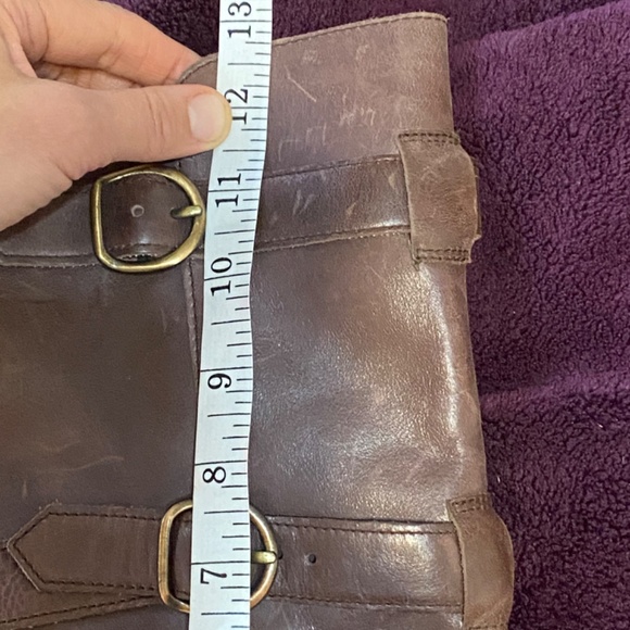 Distressed Leather boots with buckles. Size 37 - Picture 15 of 16